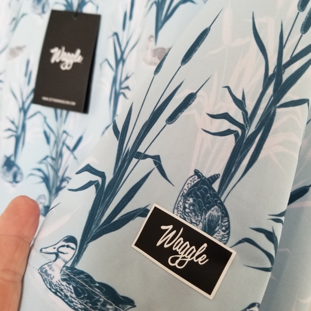 Waggle Golf "Duck, Duck, Gray Duck" Polo Shirt - Picture 4 of 7